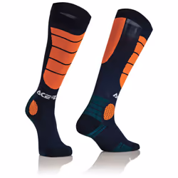 Acerbis Motocross Impact Calzini, blu-arancione, dimensione S M per uomo