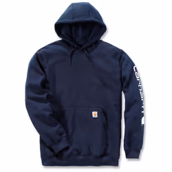 Carhartt Midweight Sleeve Logo Felpa, blu, dimensione XS per uomo
