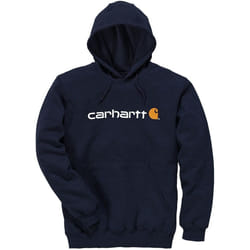 Carhartt Signature Logo Midweight Felpa, blu, dimensione XS per uomo