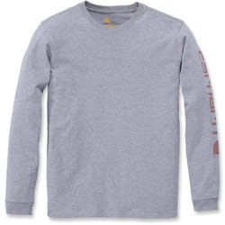 Carhartt Workwear Logo Donna Long Sleeve Camicia, grigio, dimensione XL per donne