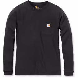 Carhartt Workwear Pocket Camicia manica lunga donna, nero, dimensione XS per donne