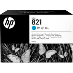 HP Cartuccia di inchiostro Latex ciano 821 da 400 ml