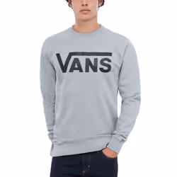 Vans Classic Crew, Adulto, Maschio, Felpa, Grigio, Girocollo, Manica lunga