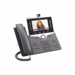 Cisco 8865, IP Phone, Antracite, Cornetta cablata, ABS, Scrivania/Parete, 5 linee