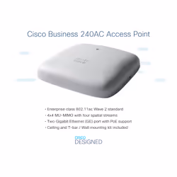 Cisco CBW240AC 1733 Mbit/s Grigio Supporto Power over Ethernet (PoE) - Vista aggiuntiva 4