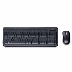 Microsoft 600, Full-size (100%), Cablato, USB, QWERTZ, Nero, Mouse incluso