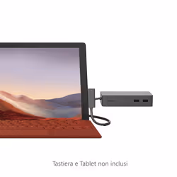 Microsoft Surface Dock 2 docking station per dispositivo mobile Tablet Nero - Vista aggiuntiva 4