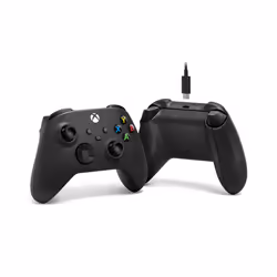 Microsoft Xbox Wireless Controller + USB-C Cable Nero Gamepad Analogico/Digitale PC, Xbox One, Xbox One S, Xbox One X, Xbox Series S, Xbox Series X - Vista aggiuntiva 4