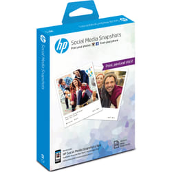 HP Social Media Snapshots Removable Sticky Photo Paper-25 sht/10 x 13 cm Bianco Semi lucida