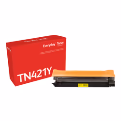 Everyday Toner ™ di Giallo compatibile con Brother TN-421Y, Capacità standard, 1800 pagine, Giallo, 1 pz