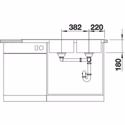 BLANCO Dinas 8 S Rettangolare Acciaio inox - Vista aggiuntiva 5