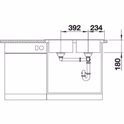 BLANCO Dinas 8 Rettangolare Acciaio inox - Vista aggiuntiva 4