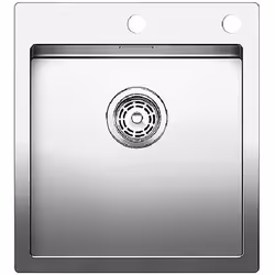 BLANCO CLARON 400-IF/A, Lavello montato su piano, Rettangolare, Acciaio inox, Acciaio inox, 1 ciotole, Quadrato