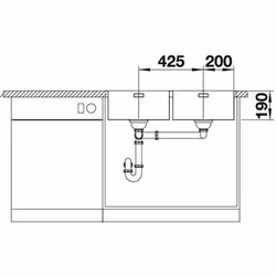 BLANCO ANDANO 400/400-IF Lavello montato su piano Rettangolare Acciaio inox - Vista aggiuntiva 4
