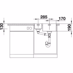 BLANCO Andano 340/180-IF/A Rettangolare Acciaio inox - Vista aggiuntiva 5