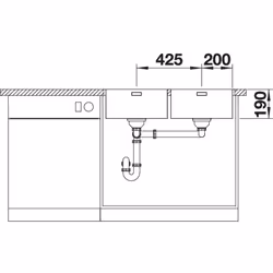 BLANCO Andano 400/400-IF/A Quadrato Acciaio inox - Vista aggiuntiva 5