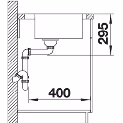 BLANCO Divon II 5 S-IF Rettangolare Acciaio inox