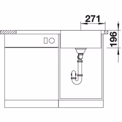 BLANCO Divon II 5 S-IF Rettangolare Acciaio inox - Vista aggiuntiva 4