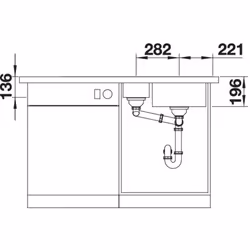 BLANCO Divon II 6 S-IF Rettangolare Acciaio inox - Vista aggiuntiva 4