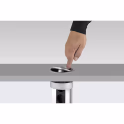 EVOline Port Cuisine prolunghe e multiple 2,5 m 3 presa(e) AC Interno Grigio, Argento - Vista aggiuntiva 2