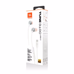 JBL Tune 310C Auricolare Cablato In-ear Musica e Chiamate USB tipo-C Bianco - Vista aggiuntiva 8