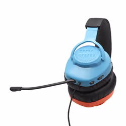 JBL Quantum 100N Auricolare Cablato A Padiglione Gaming Blu, Rosso - Vista aggiuntiva 7