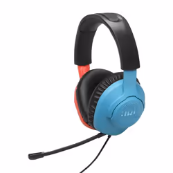 JBL Quantum 100N Auricolare Cablato A Padiglione Gaming Blu, Rosso - Vista aggiuntiva 8