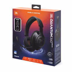 JBL QUANTUM 360 Auricolare Wireless A Padiglione Gaming USB tipo-C Bluetooth Nero - Vista aggiuntiva 8