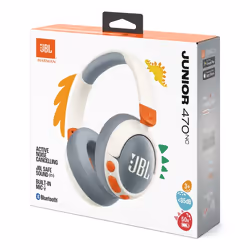 JBL Junior 470NC Auricolare Wireless A Padiglione Musica e Chiamate USB tipo-C Bluetooth Grigio chiaro, Bianco - Vista aggiuntiva 7