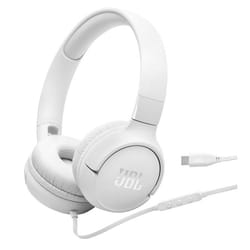 JBL Cuffie ad archetto supra-aurali con cavo e comando/microfono a 3 pulsanti, connettore USB Type-C, Driver: 32mm, Certificazione Hi-Res Audio, 3 EQ selezionabili, Cavo piatto, Ripiegabili