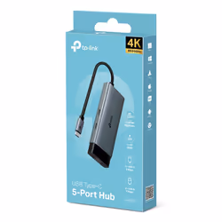 TP-Link UH5020C hub di interfaccia USB tipo-C 5000 Mbit/s Grigio