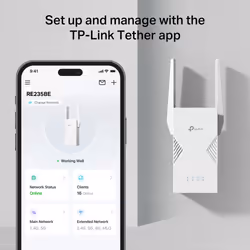 TP-Link BE3600 Ricevitore e trasmettitore di rete Bianco 2500 Mbit/s - Vista aggiuntiva 6