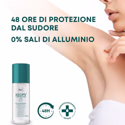 Roc Keops Deodorante Roll On 48h 0% Sali di Alluminio 30ml + CONFEZIONE OMAGGIO