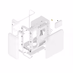 HYTE X50 Midi Tower Bianco - Vista aggiuntiva 7