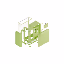 HYTE X50 MID TOWER CASE MATCHA MILK - Vista aggiuntiva 7