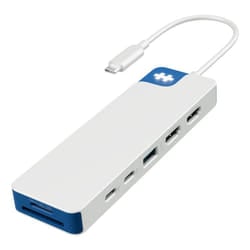 HYPER HD4103BUGL hub di interfaccia USB 3.2 Gen 1 (3.1 Gen 1) Type-C 5000 Mbit/s Blu, Bianco