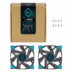 Iceberg Thermal IceGALE Case per computer Ventilatore 14 cm Nero 2 pz - Vista aggiuntiva 3