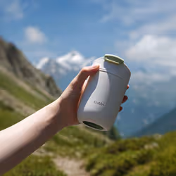 Outin OT-TUM-01-SW kubek podróżny 350 ml Sabbia Acciaio inox - Vista aggiuntiva 3