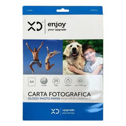 XD Enjoy XDPHOTOPAPER04 carta fotografica A4 Bianco Lucida