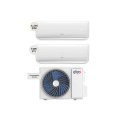 Argoclima CLDESIGNDUAL14UE + CLDESIGNDUAL09UI + CLDESIGNDUAL12UI Climatizzatore DUAL split system Bianco 9000 btu + 12000 btu Wi-Fi