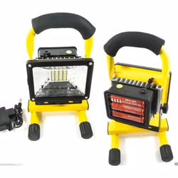 Faretto a led portatile con batteria integrata. Ideale per lavori di fai da te o per illuminare zone in cui non è presente la ...