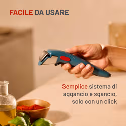Lagostina Ingenio, Manico rimovibile, Per tutte le padelle Ingenio, Garantito 10 anni, Petrolio - Vista aggiuntiva 3