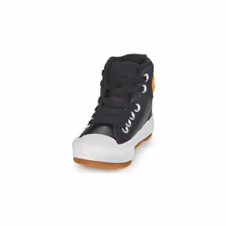 Scarpe bambini Converse CHUCK TAYLOR ALL STAR BERKSHIRE BOOT SEASONAL LEATHER HI Nero - 27 - Vista aggiuntiva 3