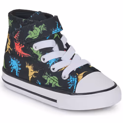 Scarpe bambini Converse CHUCK TAYLOR ALL STAR 1V DINOSAURS HI Multicolore - 21