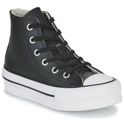 Scarpe bambini Converse Chuck Taylor All Star Eva Lift Leather Foundation Hi Nero - 27