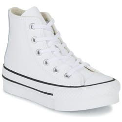 Scarpe bambini Converse Chuck Taylor All Star Eva Lift Leather Foundation Hi Bianco - 33