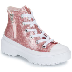 Scarpe bambini Converse CHUCK TAYLOR ALL STAR LUGGED GLITTER Rosa - 35