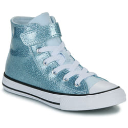 Scarpe bambini Converse CHUCK TAYLOR ALL STAR COATED GLITTER EASY-ON Blu - 27