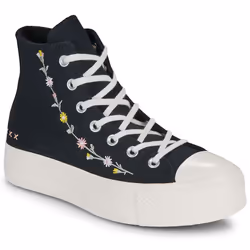 Sneakers alte Converse CHUCK TAYLOR ALL STAR LIFT FLORAL EMBROIDERY Nero - 36