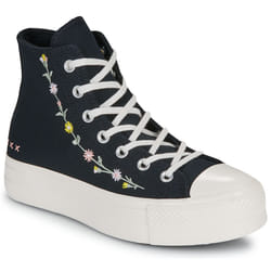 Sneakers alte Converse CHUCK TAYLOR ALL STAR LIFT FLORAL EMBROIDERY Nero - 36